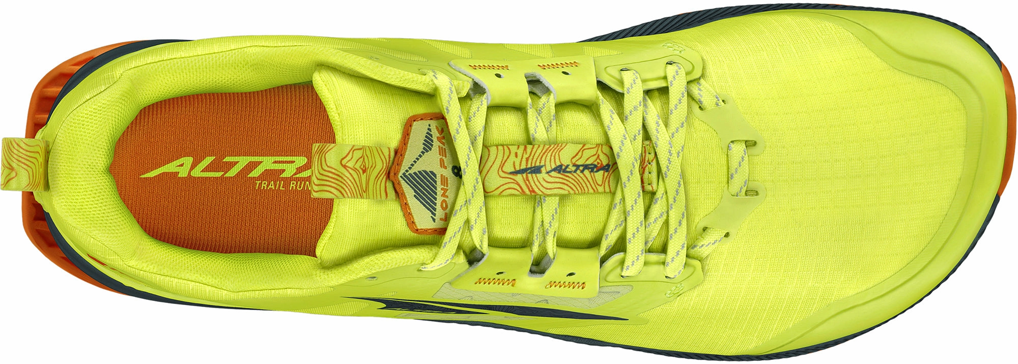 Altra Lone Peak 8 Mens Trail Running Shoes - Yellow Long-Distance Running Shoes