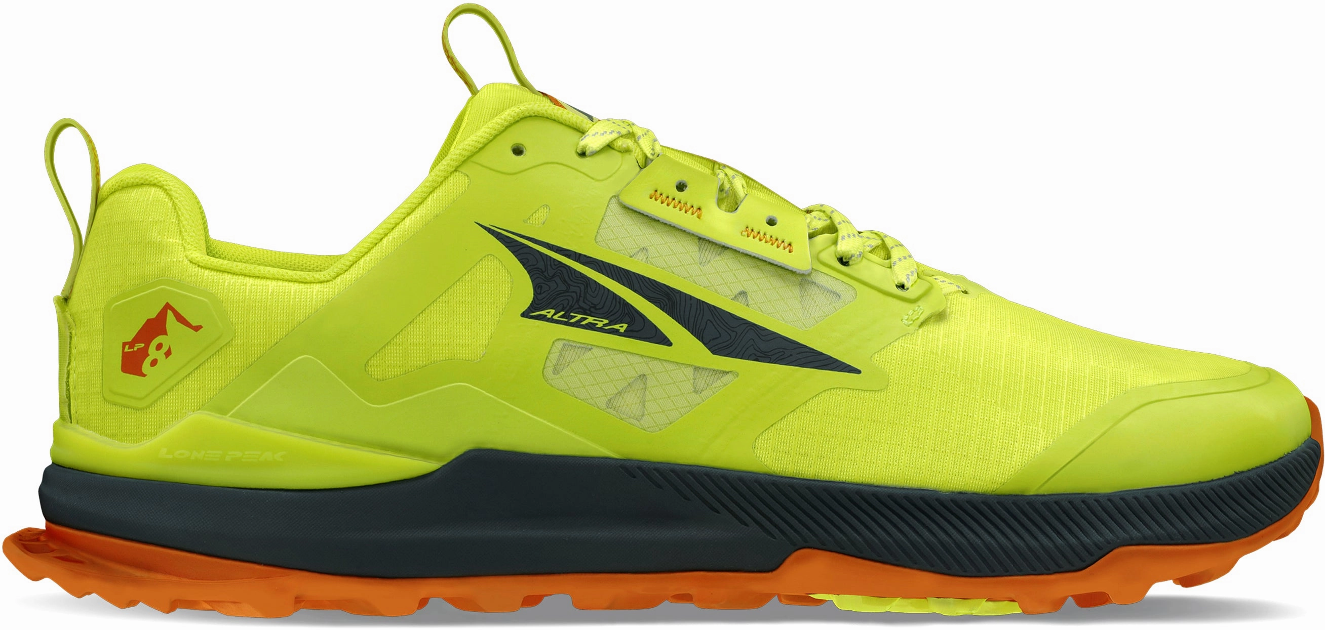 Altra Lone Peak 8 Mens Trail Running Shoes - Yellow Altra running footwear