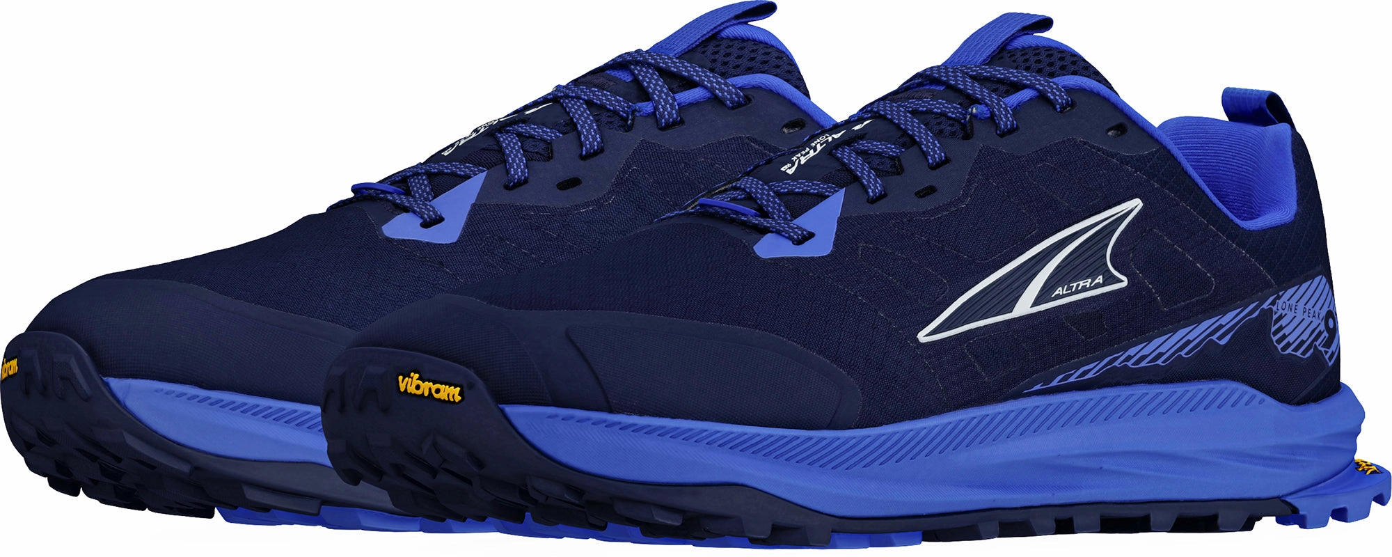 Altra Lone Peak 9  Mens Trail Running Shoes - Blue Long-Distance Running Shoes