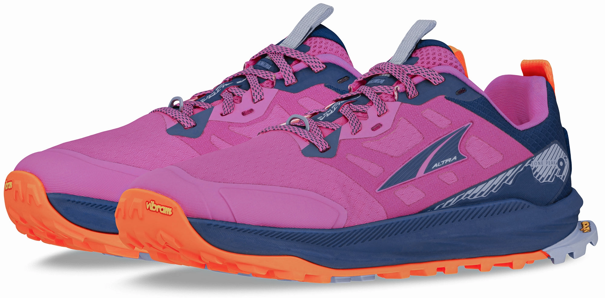 Altra Lone Peak 9  Womens Trail Running Shoes - Purple Long-Distance Running Shoes
