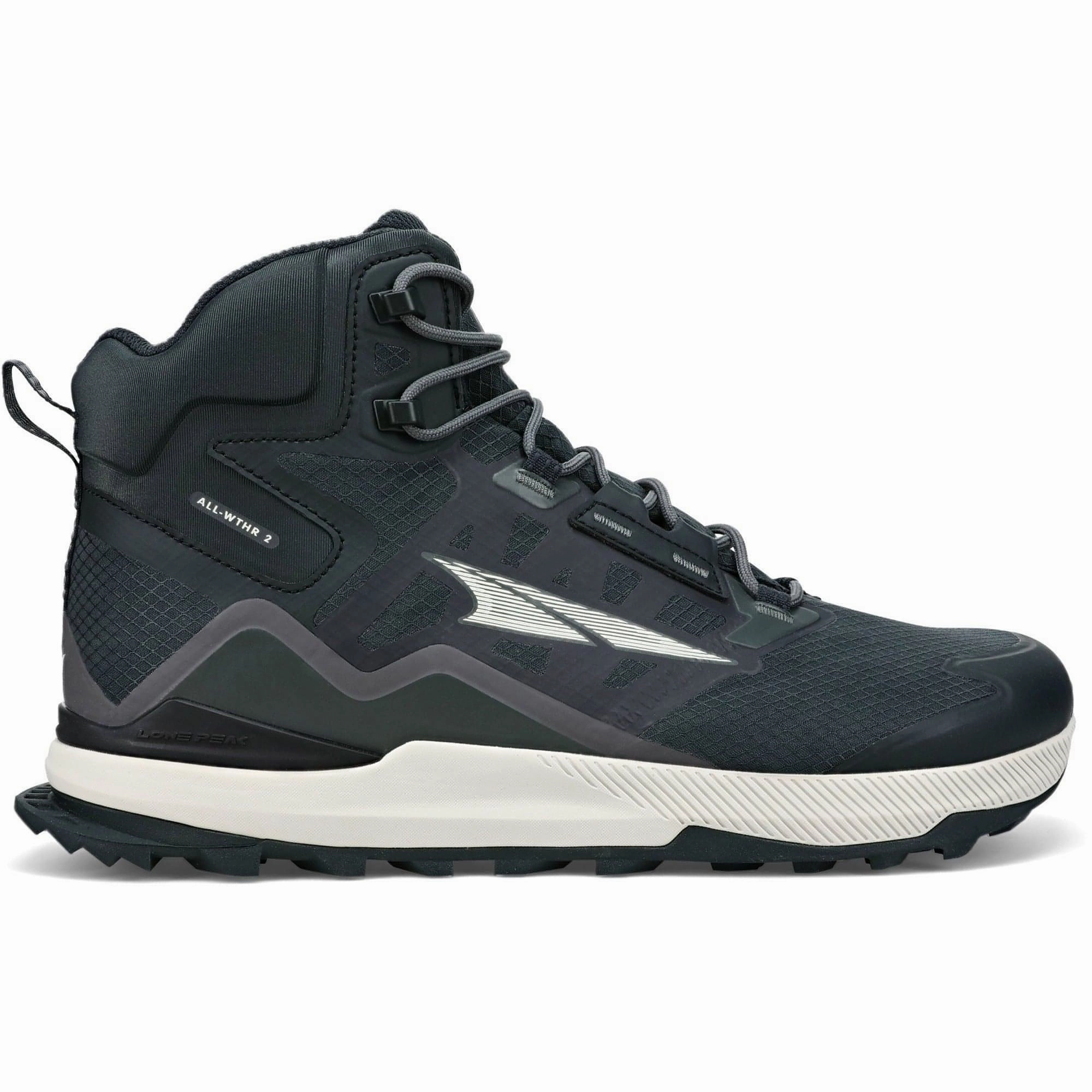 Altra Lone Peak All Weather 2 Mid Mens Walking Boots - Black Altra running footwear