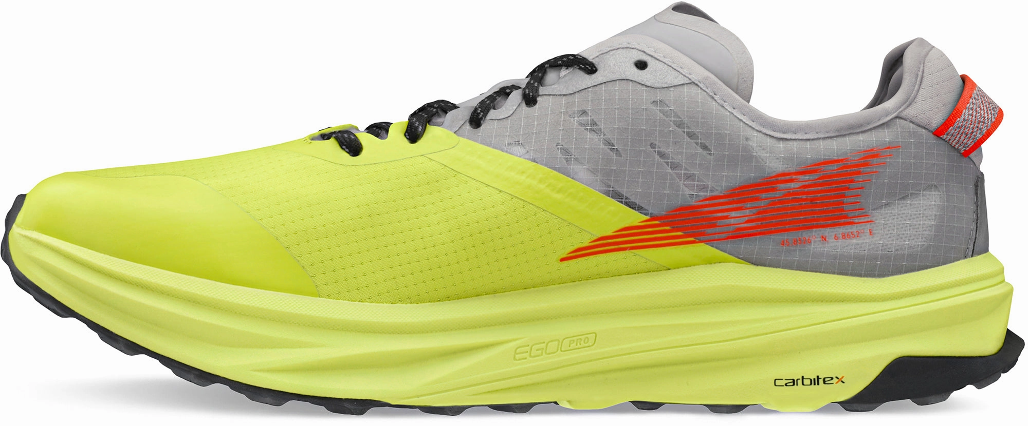Altra Mont Blanc Carbon Mens Trail Running Shoes - Grey Long-Distance Running Shoes