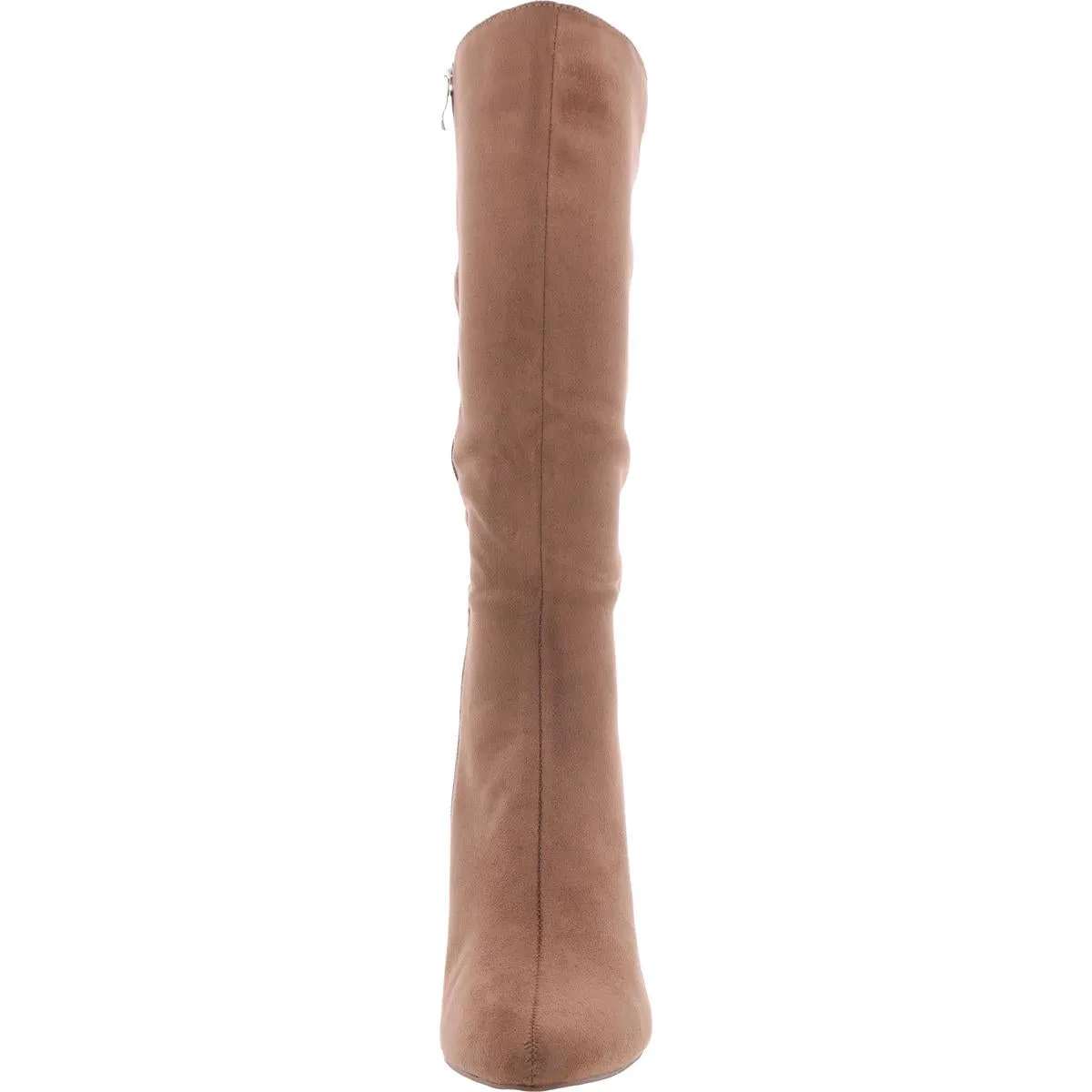 Ameylia Womens Faux Suede Solid Knee-High Boots