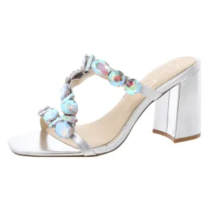 Amilir Womens Metallic Heels