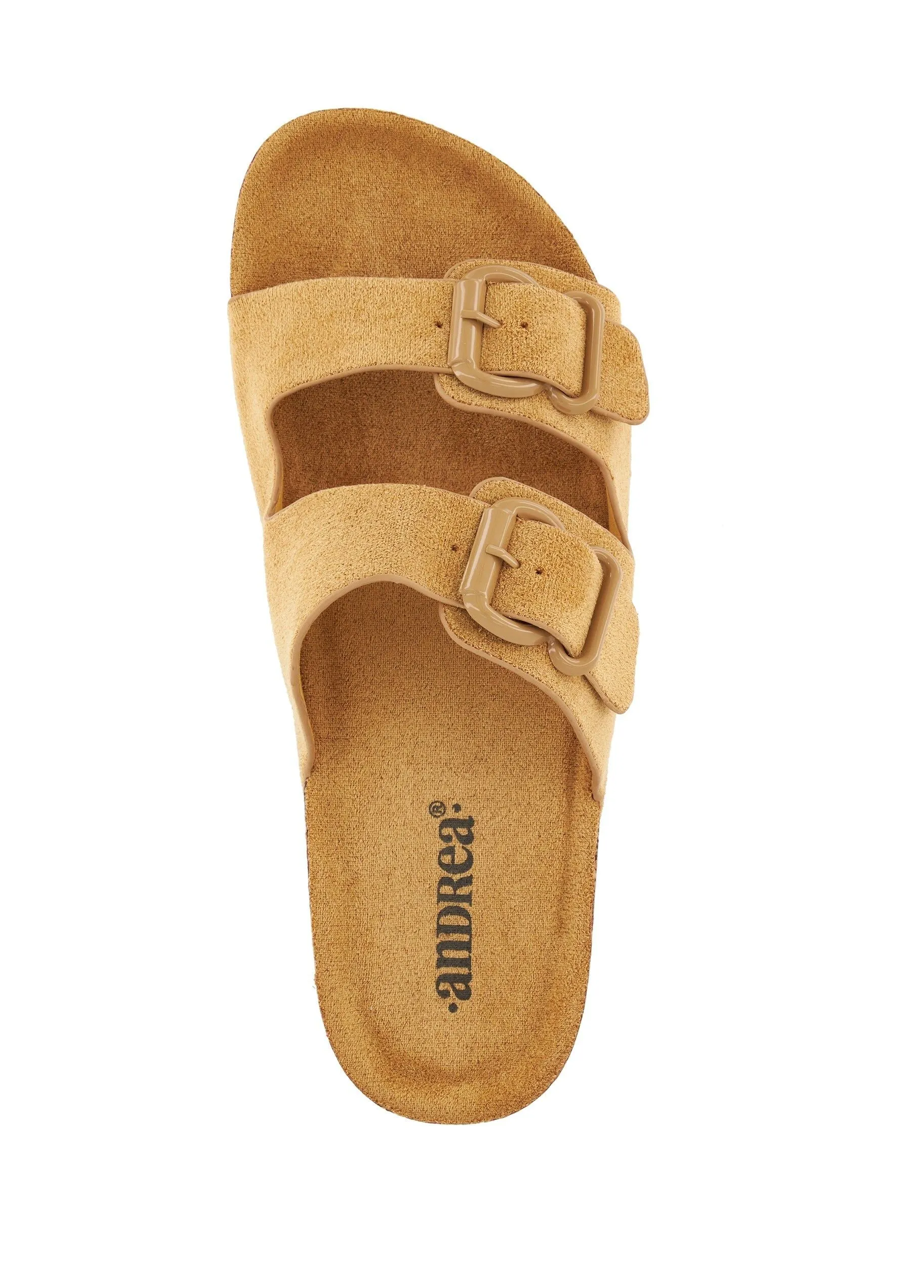 Andrea Double Strap Footbed Platform Sandals