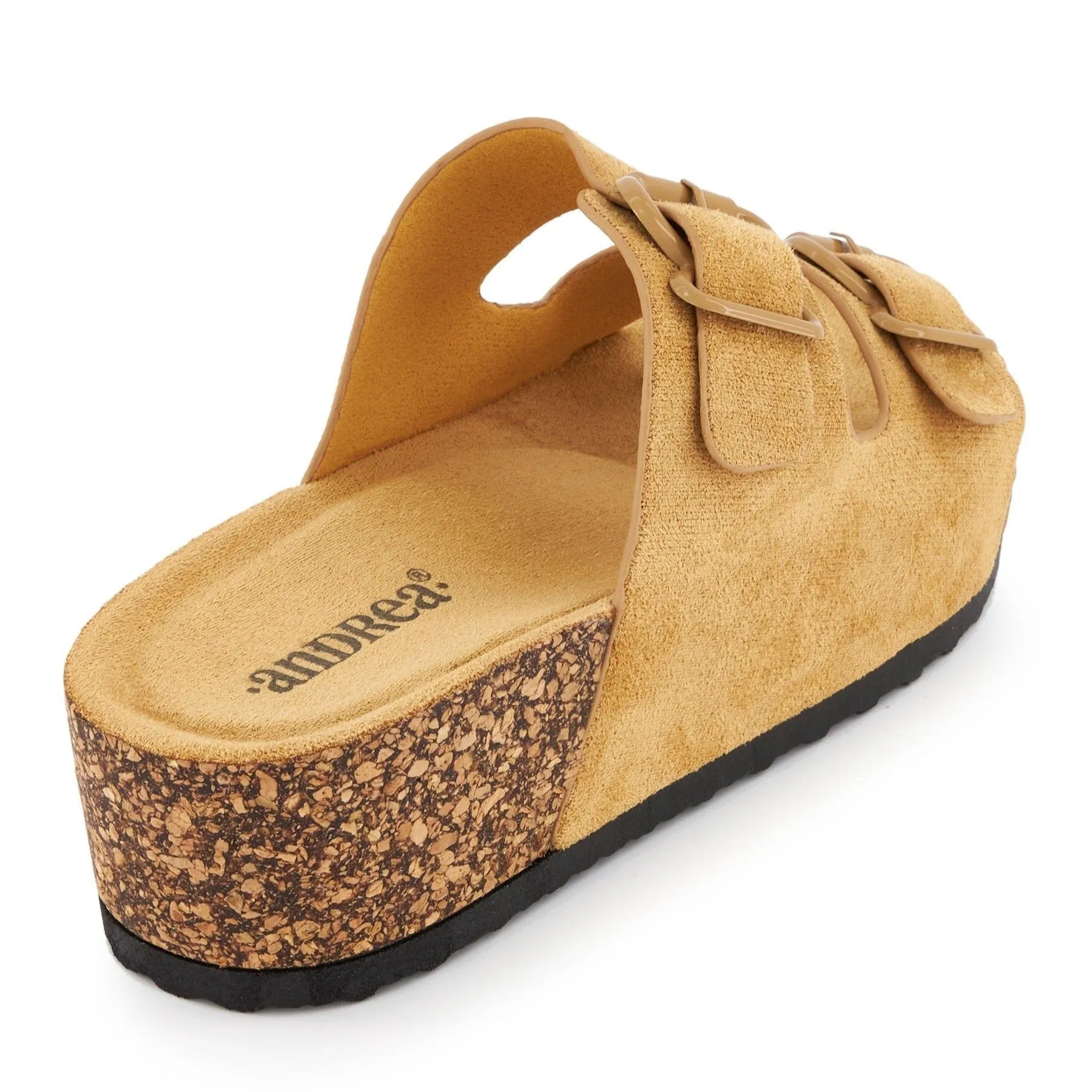 Andrea Double Strap Footbed Platform Sandals
