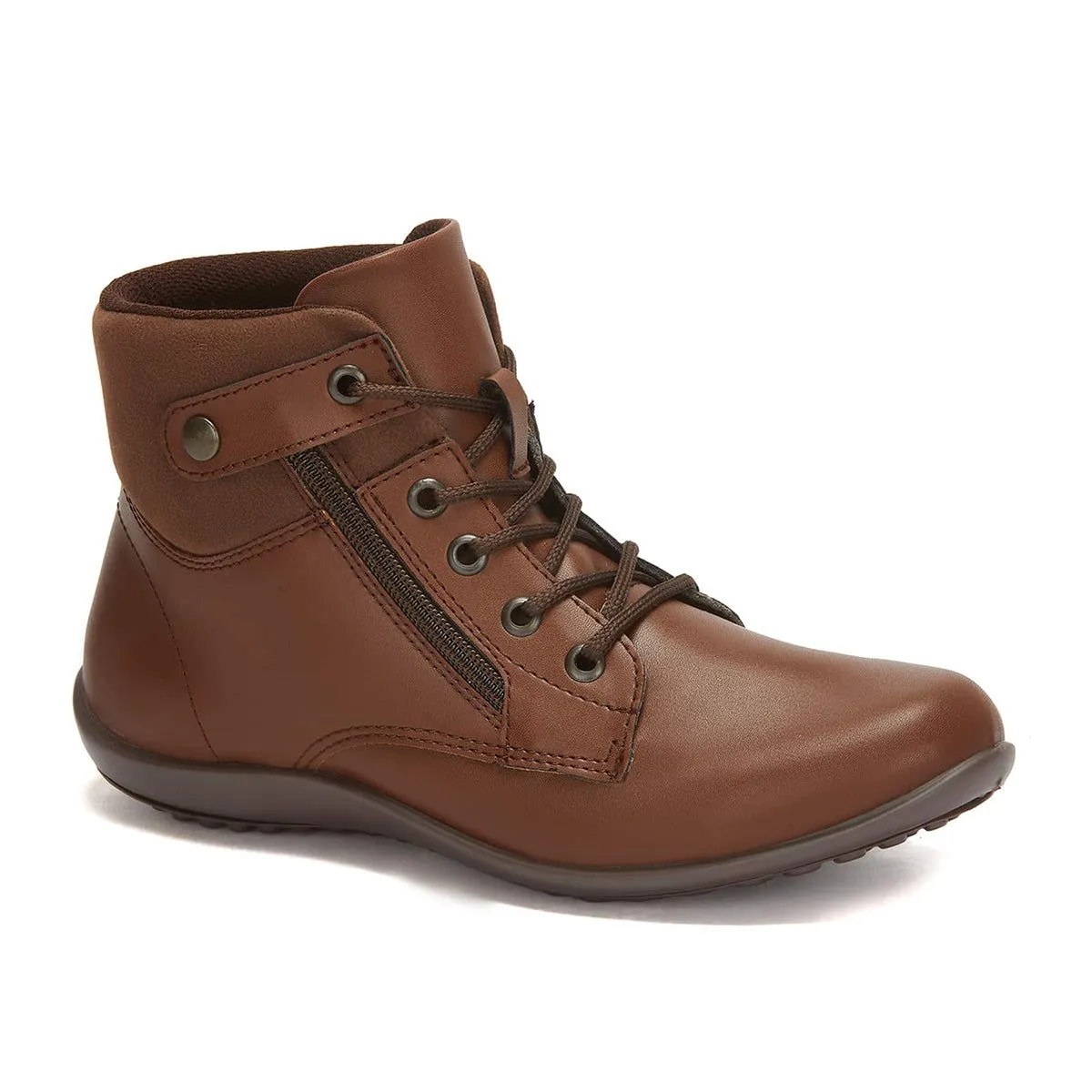 Andrea Flat Booties With Side Zipper