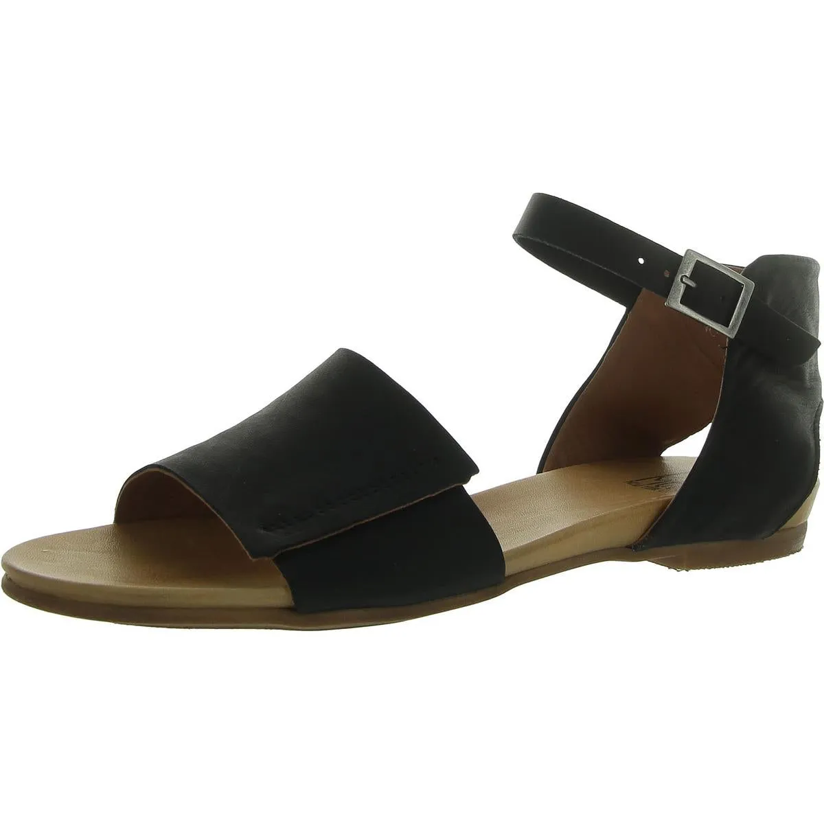 ANTONY Womens Leather Round toe Ankle Strap