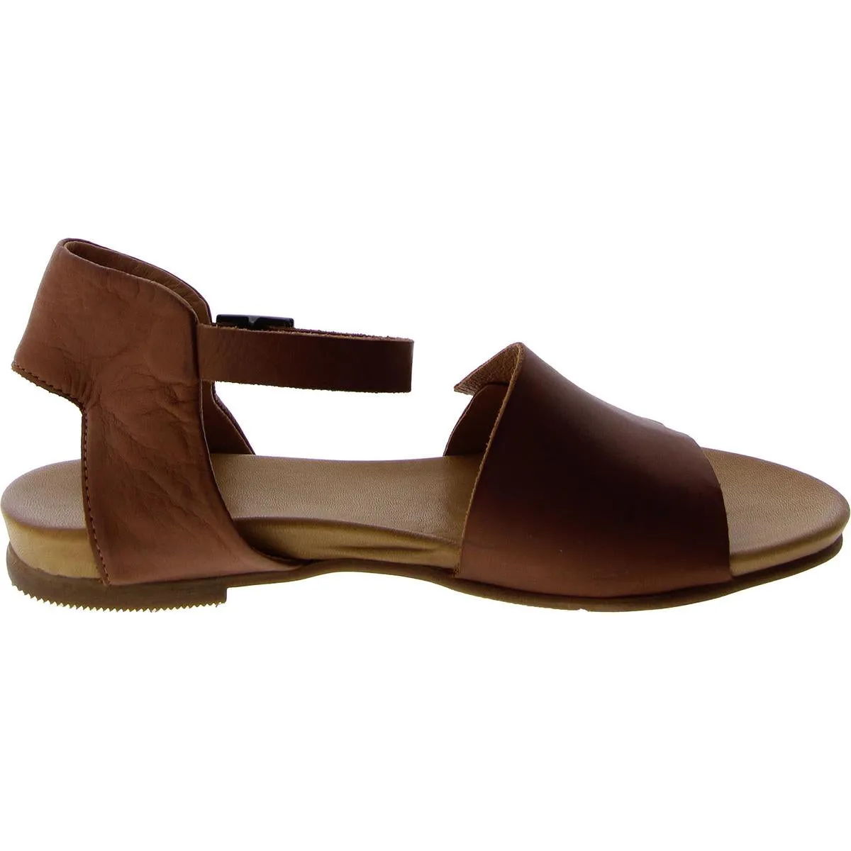 ANTONY Womens Leather Round toe Ankle Strap