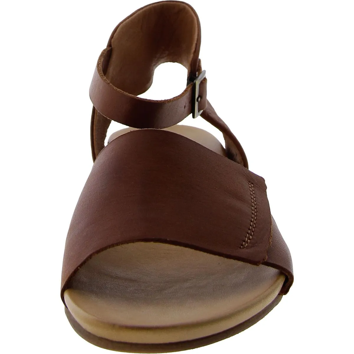 ANTONY Womens Leather Round toe Ankle Strap