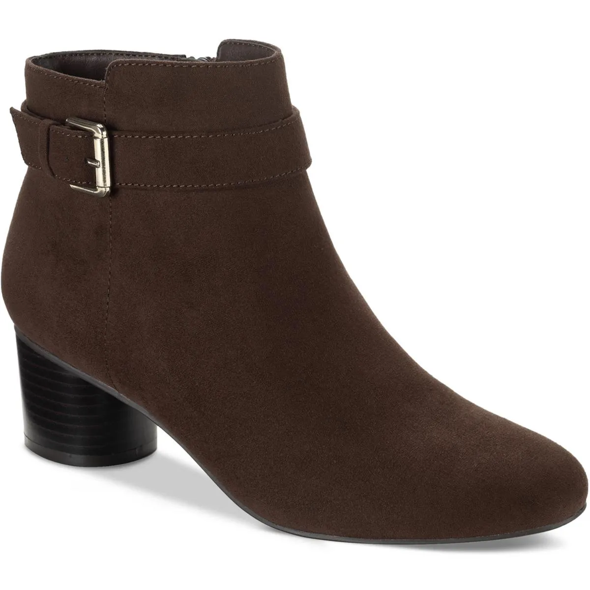 Ariel Womens Faux Suede Zipper Booties