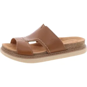 Arwell Walk Womens Comfort Insole Leather Mule Sandals