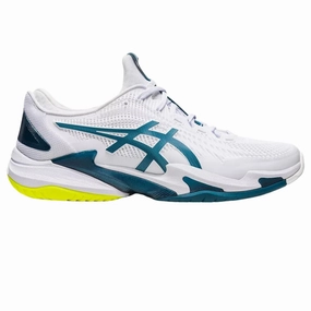 Asics Court FF 3 Mens Tennis Shoes - White / Gris Blue Asics tennis shoes