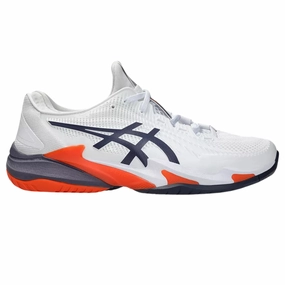 Asics Court FF 3 Mens  Tennis Shoes - White/Greyish Purple Asics tennis shoes