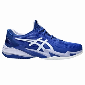 Asics Court FF 3 Novak Mens Tennis Shoes - Blue/Fresh Air Asics tennis shoes
