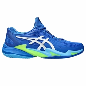 Asics Court FF 3 Novak Mens Tennis Shoes  - Tuna Blue/White Asics tennis shoes