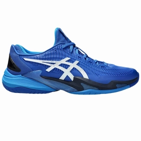 Asics Court FF 3 Novak Tennis Shoes - Tuna Blue/Pure Silver Asics tennis shoes