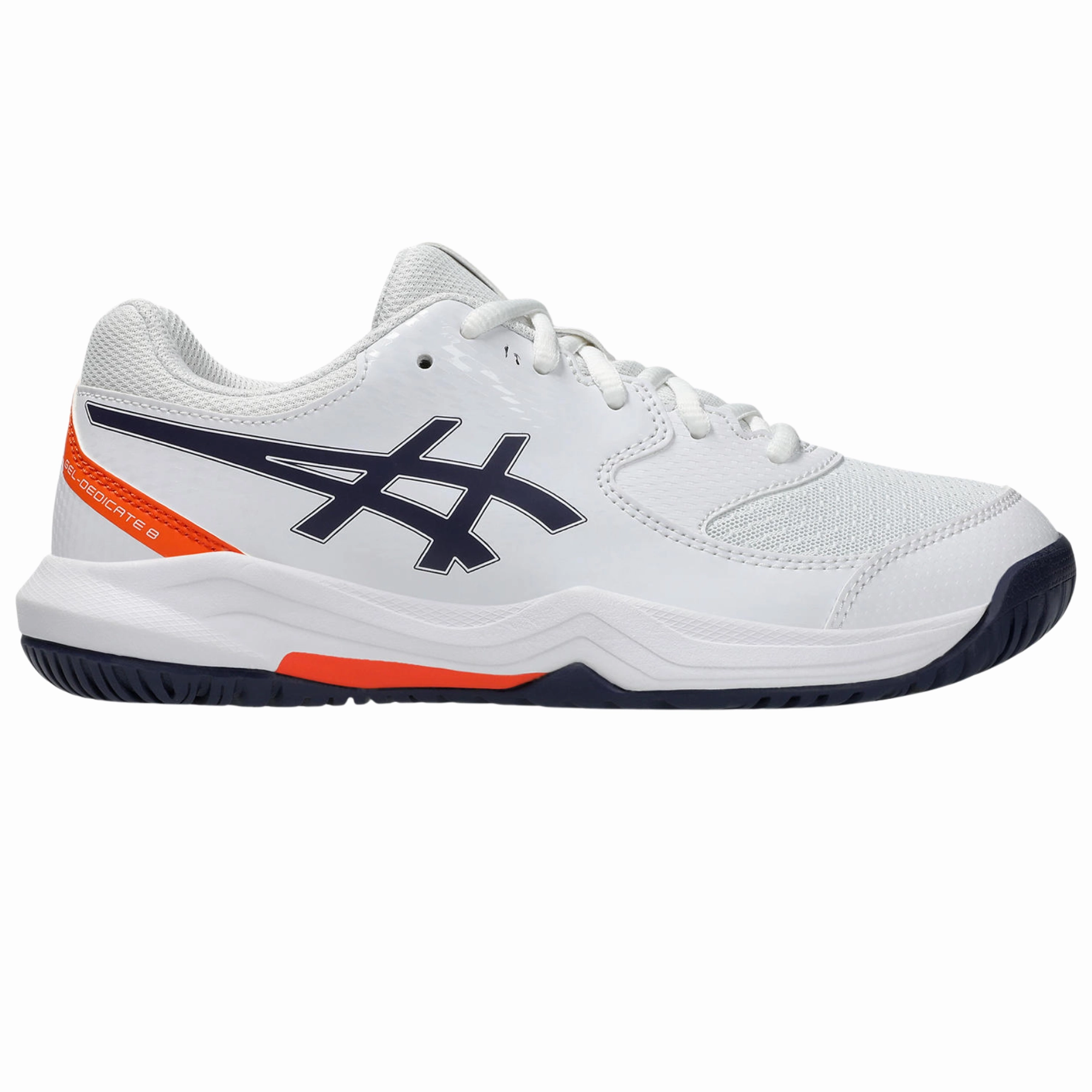 Asics Gel-Dedicate 8 GS Kids Tennis Shoes - White/Indigo Fog Asics tennis shoes
