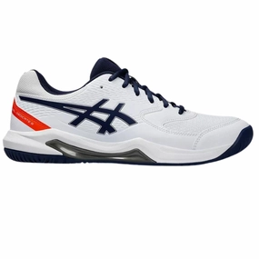Asics GEL-DEDICATE 8 White/Blue Expanse Mens Tennis Shoes Asics tennis shoes