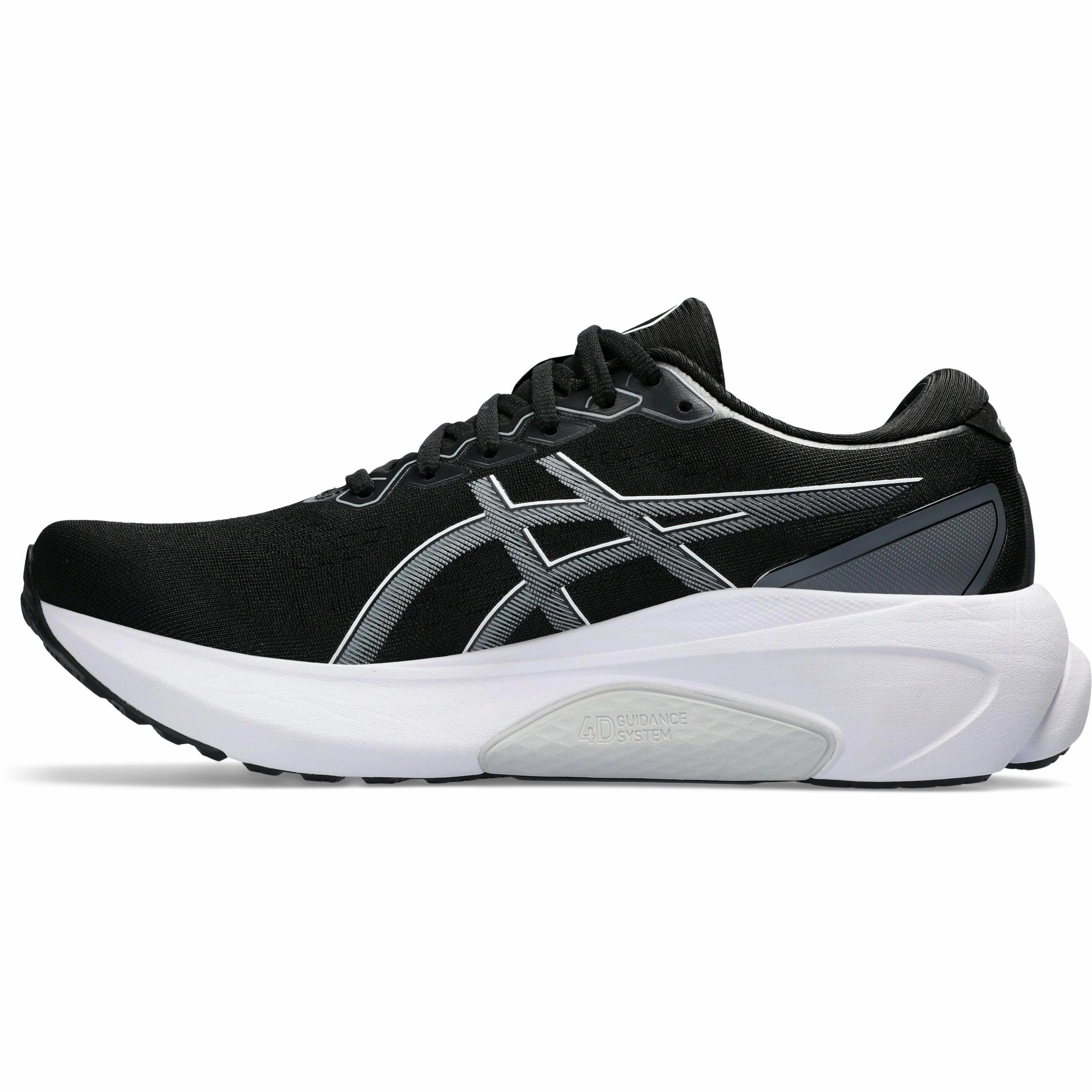 Asics Gel Kayano 30 WIDE FIT (2E) Mens Running Shoes - Black Performance Shoes