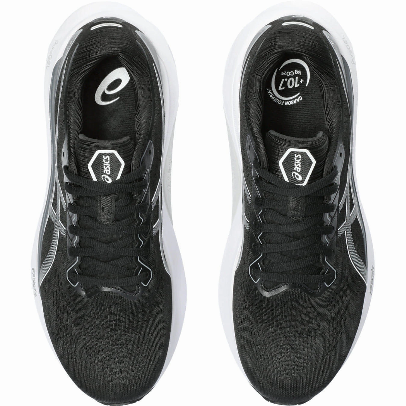 Asics Gel Kayano 30 WIDE FIT (2E) Mens Running Shoes - Black Performance Shoes