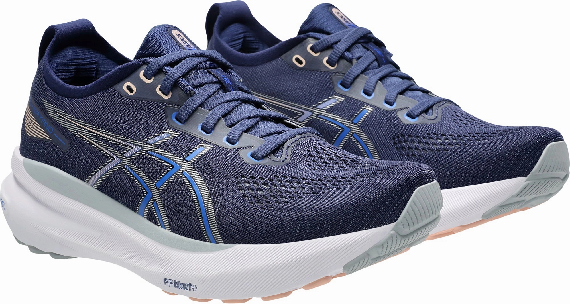 Asics Gel Kayano 31 Womens Running Shoes - Blue Flexible Athletic Fit