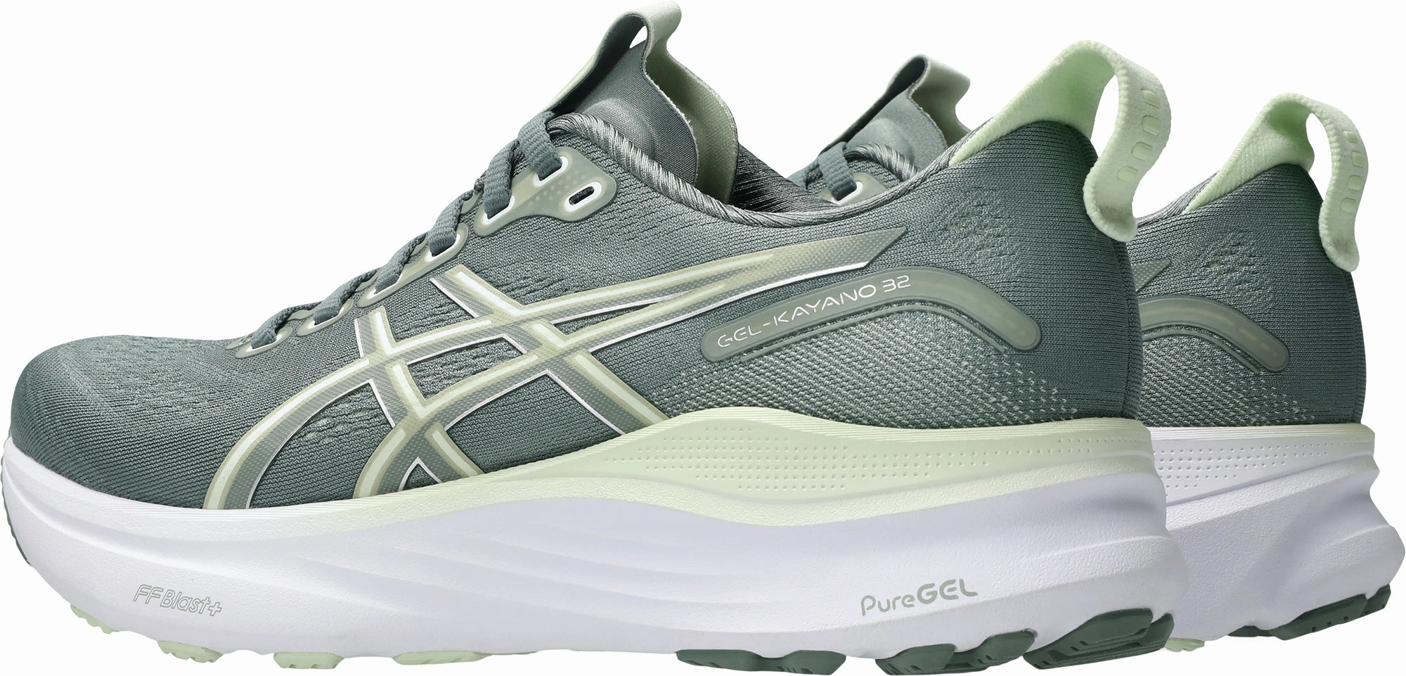 Asics Gel Kayano 32 Womens Running Shoes - Green Performance Shoes