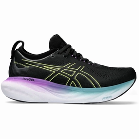 Asics Gel Nimbus 25 Womens Running Shoes - Black Asics athletic footwear for training sessions