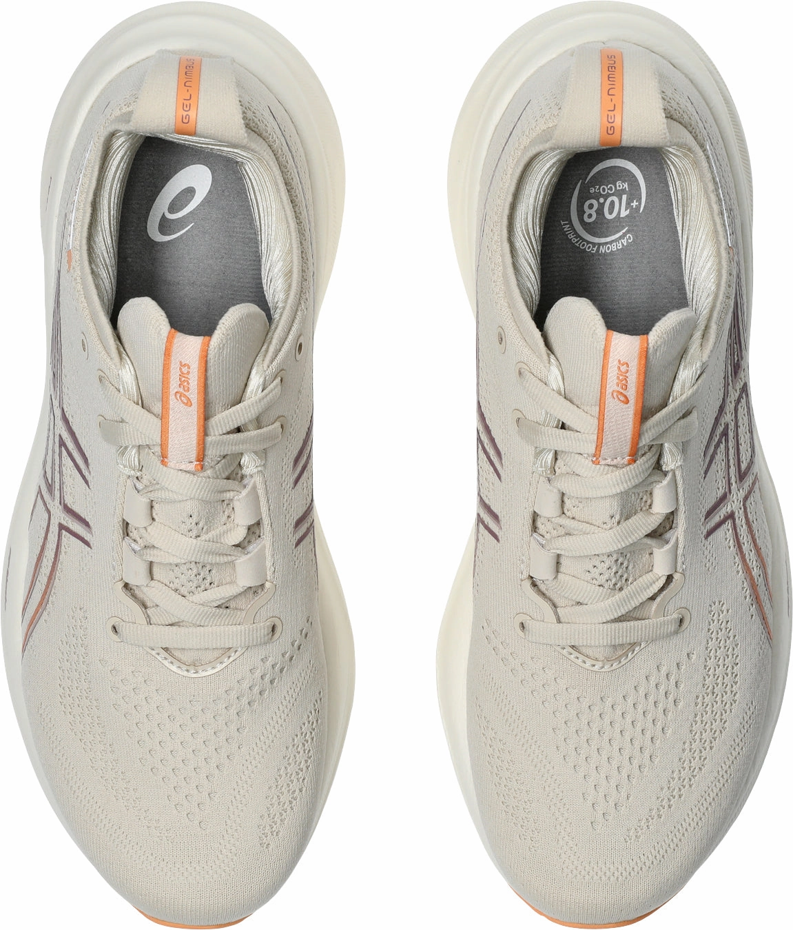 Asics Gel Nimbus 26 Womens Running Shoes - Beige Performance Shoes