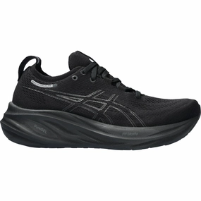Asics Gel Nimbus 26 Womens Running Shoes - Black Asics athletic footwear for training sessions