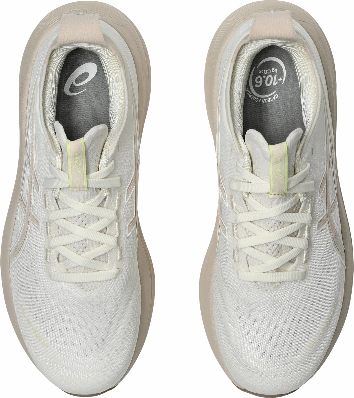 Asics Gel Nimbus 27 Womens Running Shoes - Cream Performance Shoes