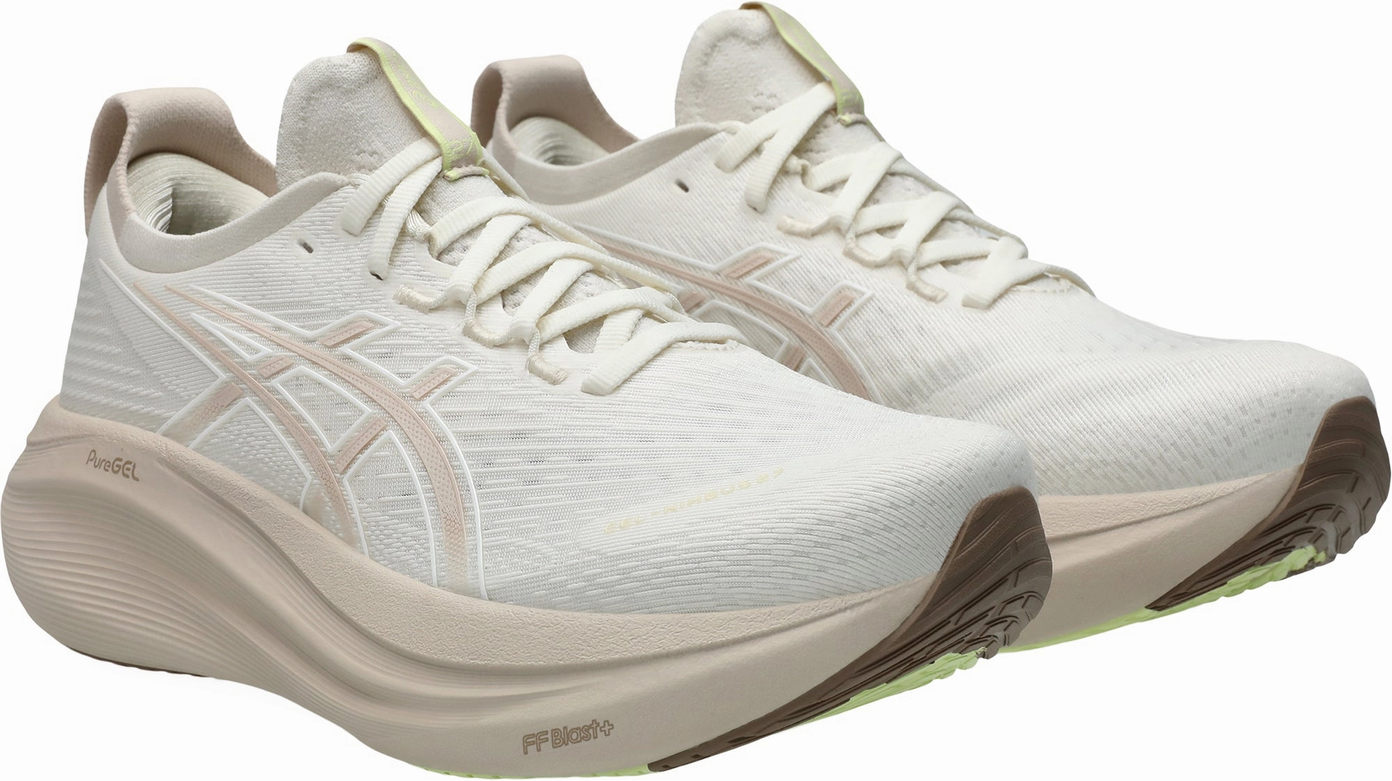 Asics Gel Nimbus 27 Womens Running Shoes - Cream Performance Shoes