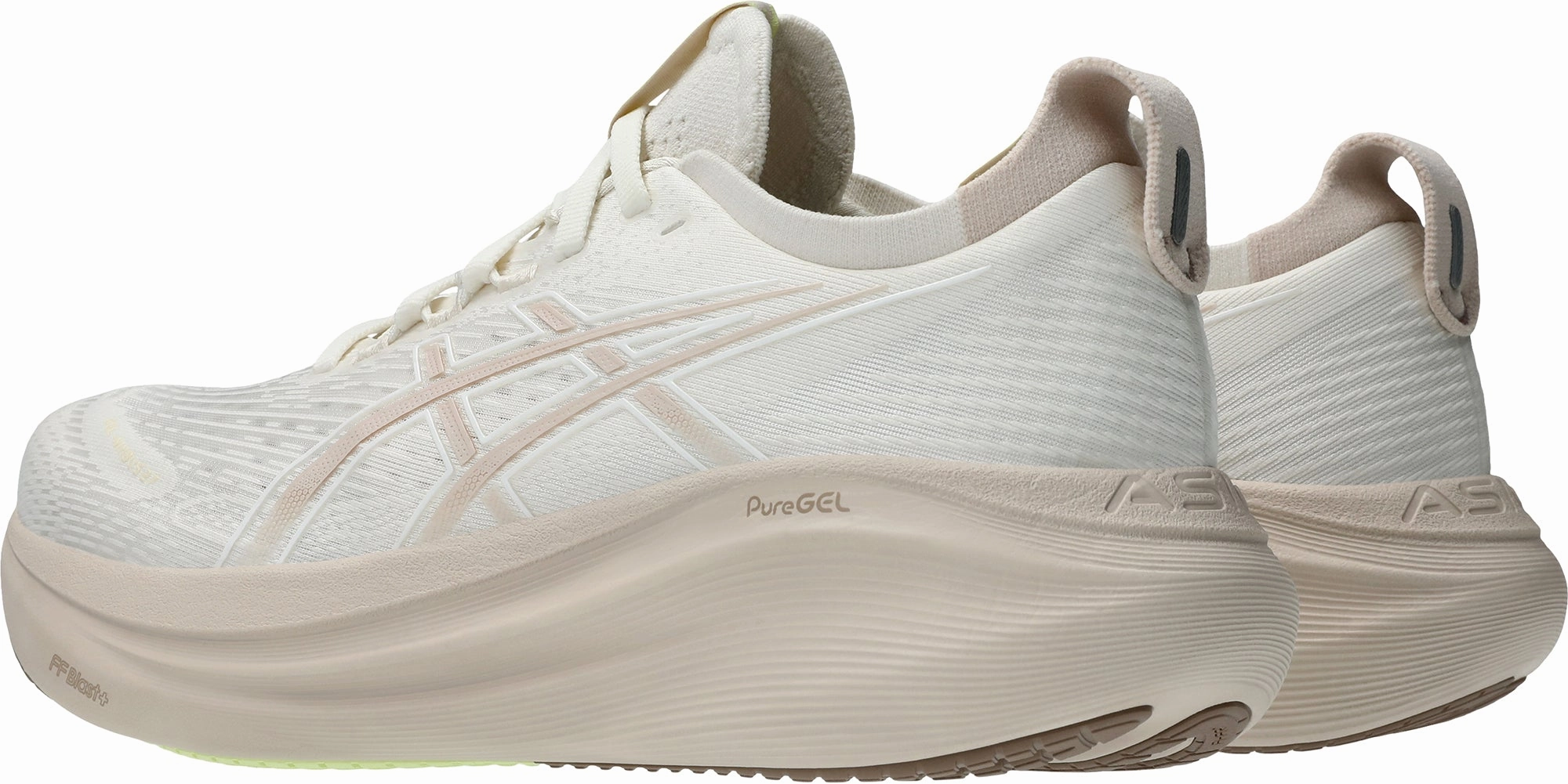 Asics Gel Nimbus 27 Womens Running Shoes - Cream Performance Shoes