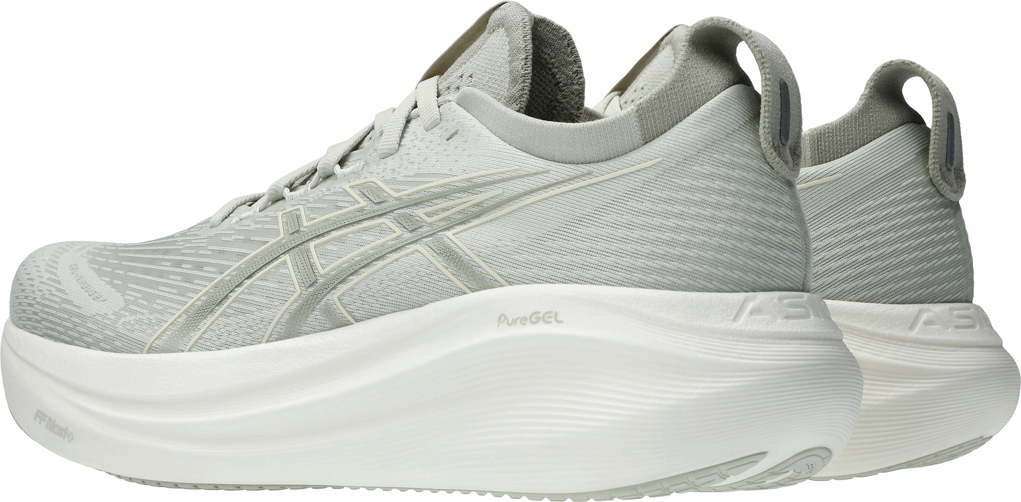 Asics Gel Nimbus 27 Womens Running Shoes - Grey Flexible Athletic Fit