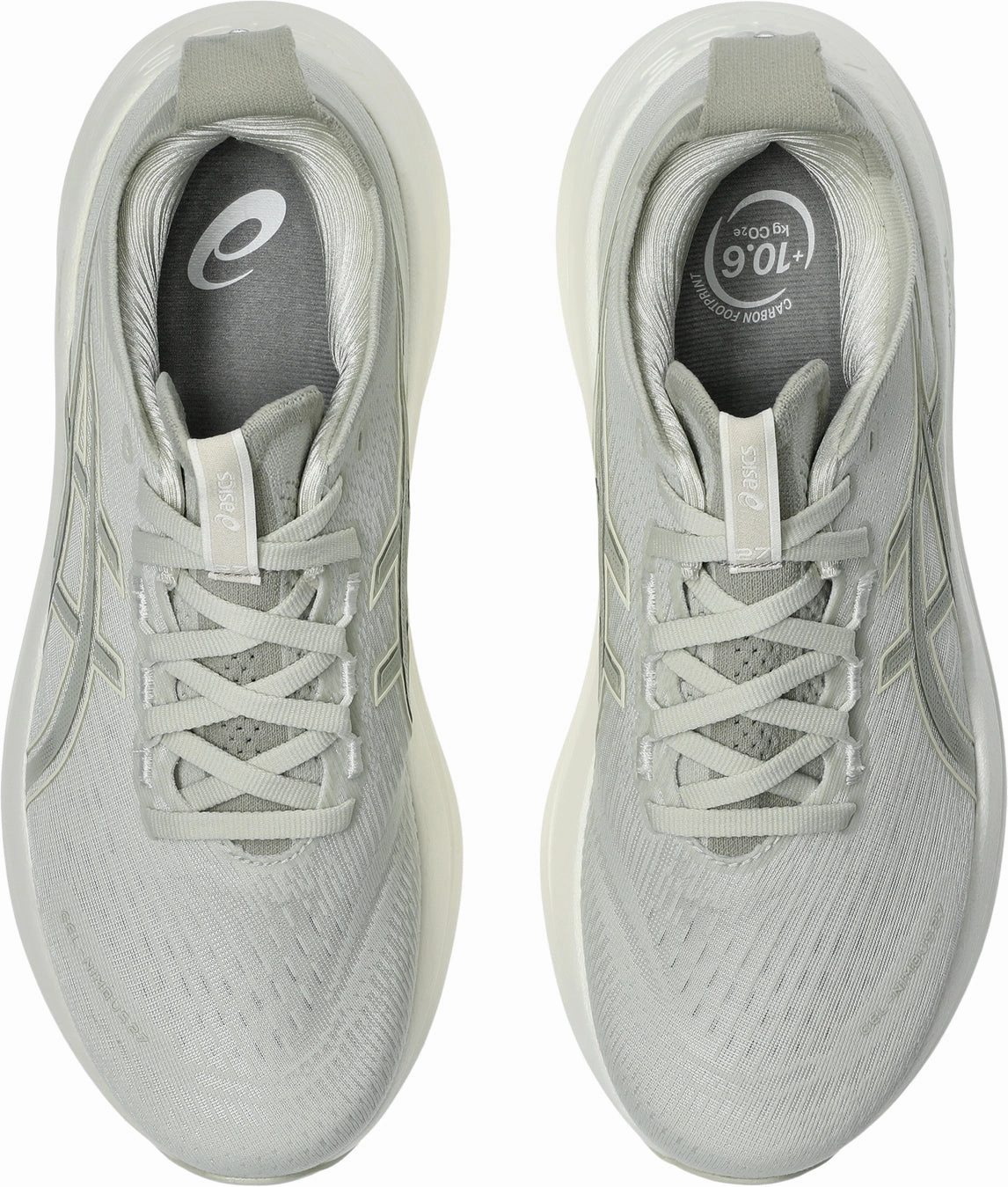 Asics Gel Nimbus 27 Womens Running Shoes - Grey Flexible Athletic Fit