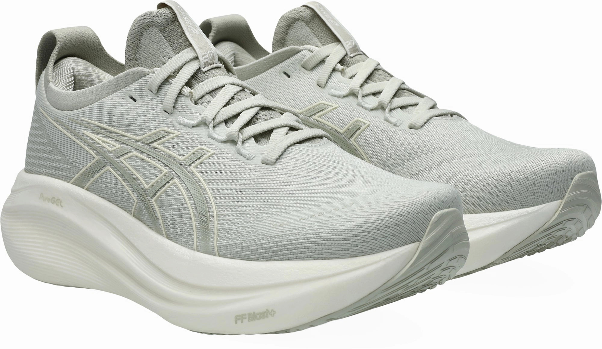 Asics Gel Nimbus 27 Womens Running Shoes - Grey Flexible Athletic Fit