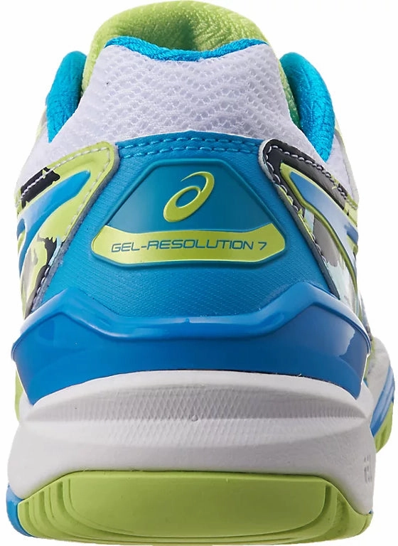 Asics Gel Resolution 7 L.E Womens Tennis Shoes - Blue Neutral Support Shoes