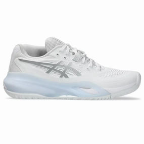 Asics Gel Resolution Womens Tennis Shoes - White/Pure Silver Asics tennis shoes