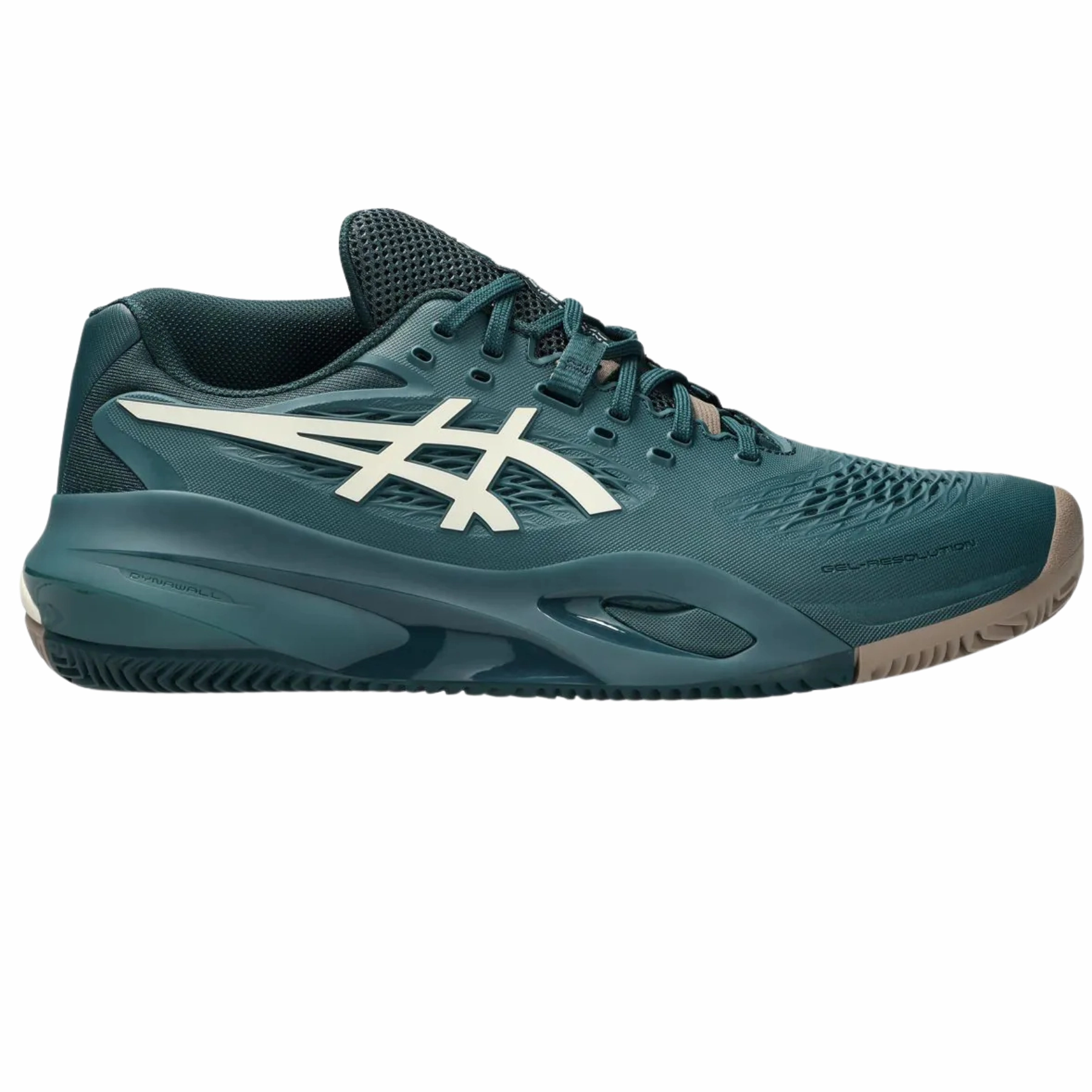 Asics Gel-Resolution X Clay Mens Tennis Shoes - Saxon Green / Birch Asics tennis shoes
