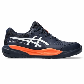 Asics Gel Resolution X Grade School Junior Tennis Shoes - Midnight/White Asics tennis shoes
