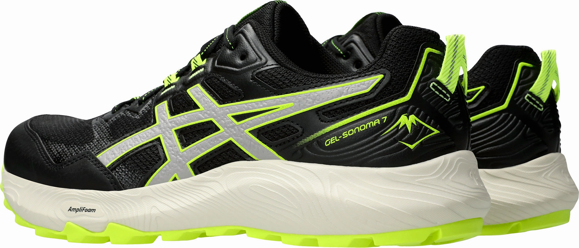 Asics Gel Sonoma 7 Mens Trail Running Shoes - Black Neutral Support Shoes