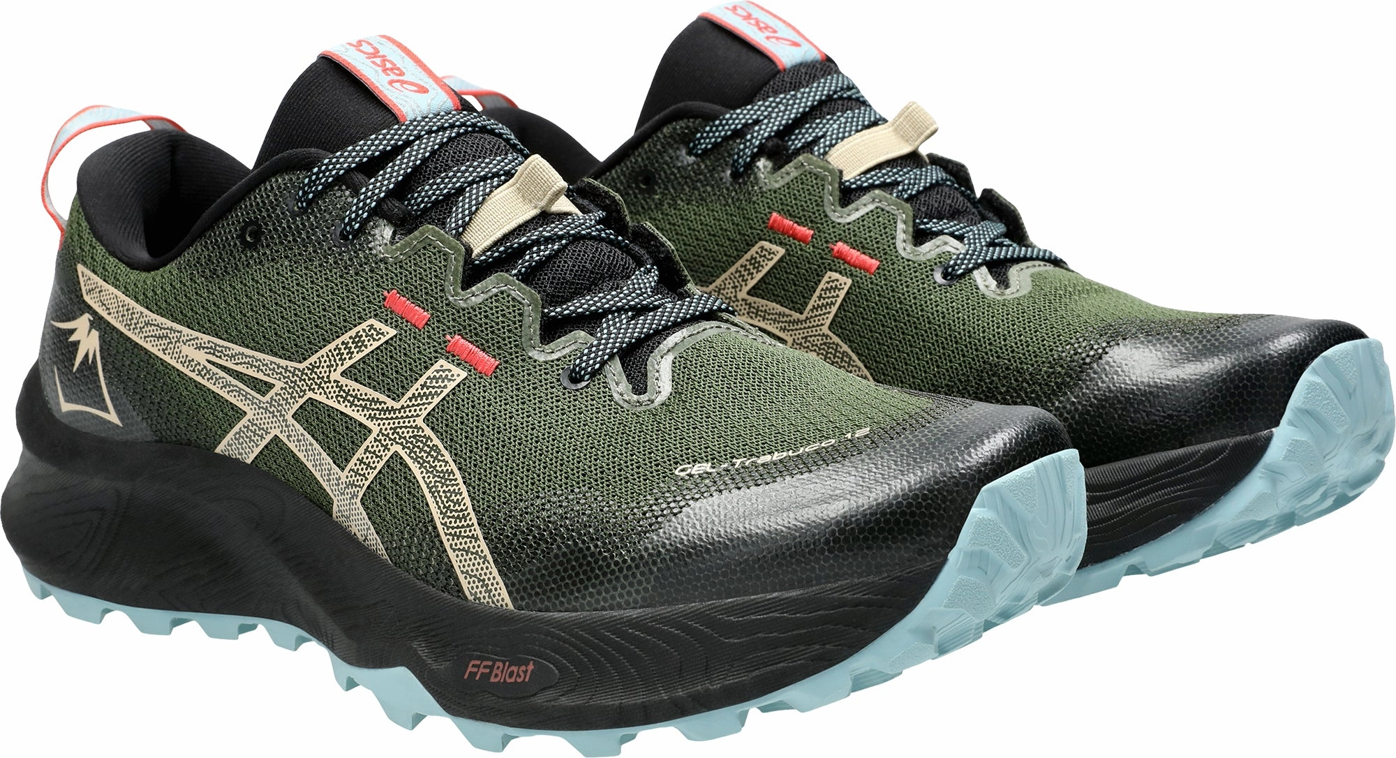 Asics Gel Trabuco 12 Mens Trail Running Shoes - Green Performance Shoes