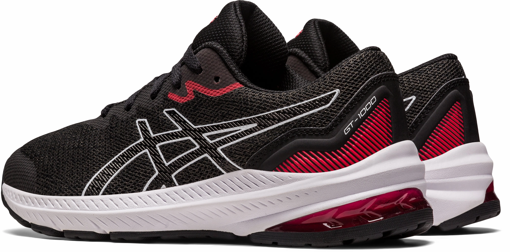 Asics GT 1000 11 GS Junior Running Shoes - Black Neutral Support Shoes