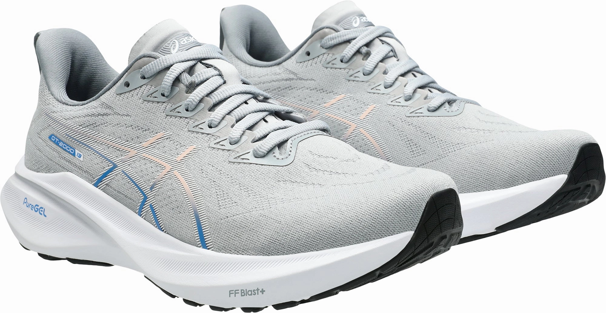 Asics GT 2000 13 Womens Running Shoes - Grey Flexible Athletic Fit