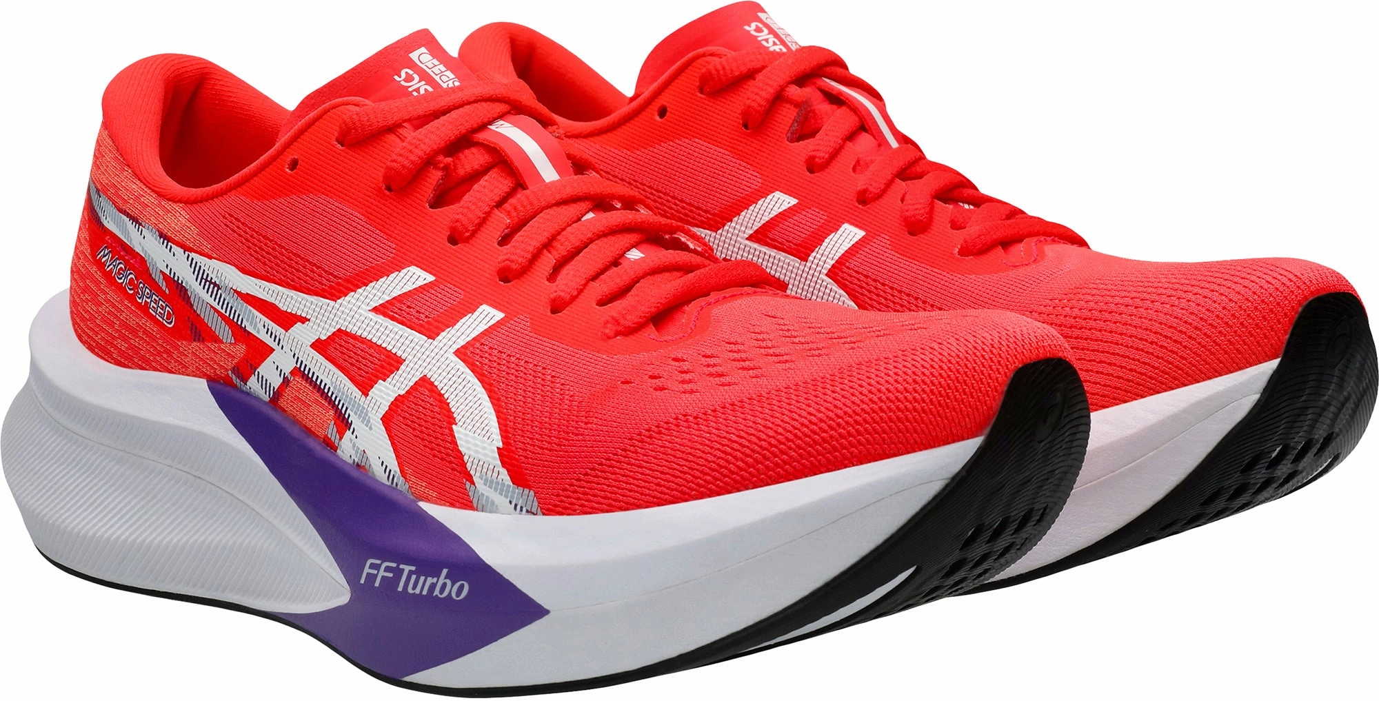 Asics Magic Speed 4 Womens Running Shoes - Red Flexible Athletic Fit