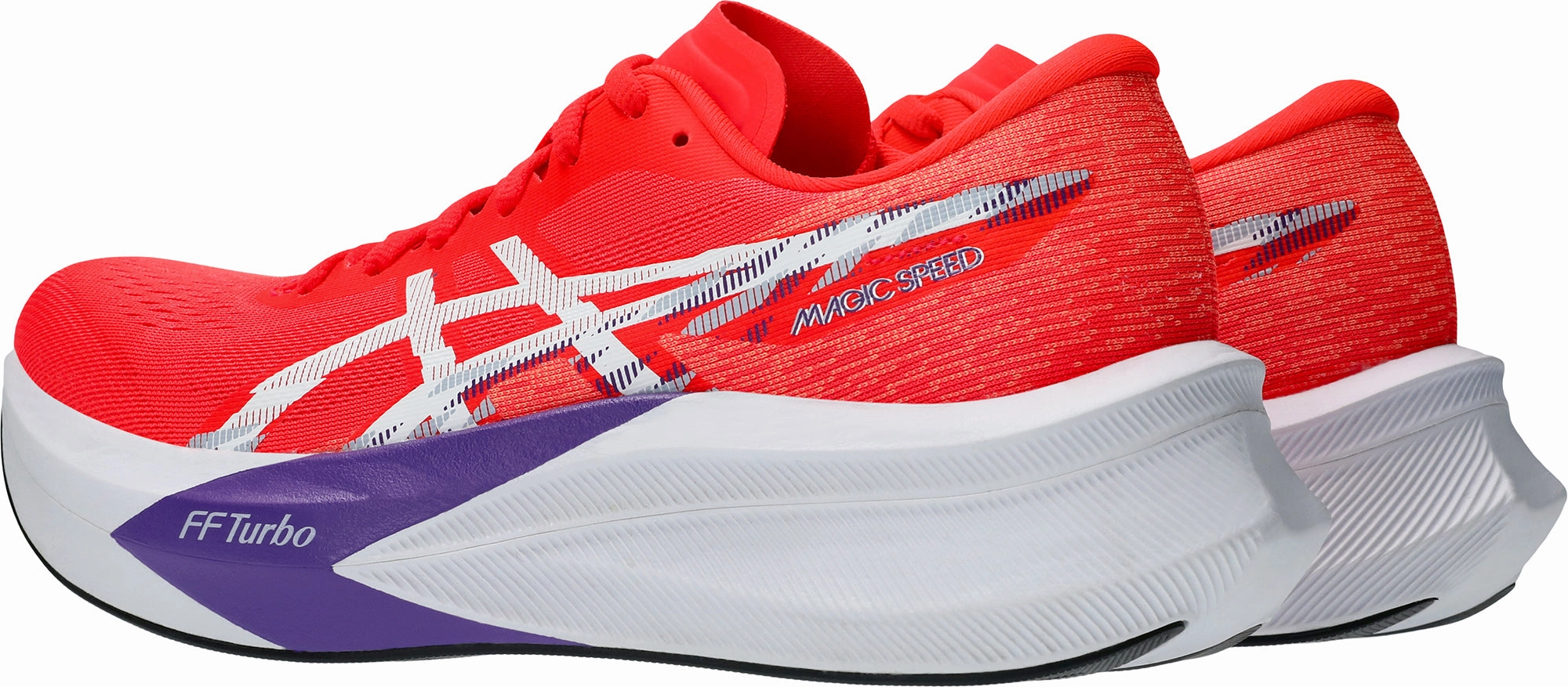 Asics Magic Speed 4 Womens Running Shoes - Red Flexible Athletic Fit