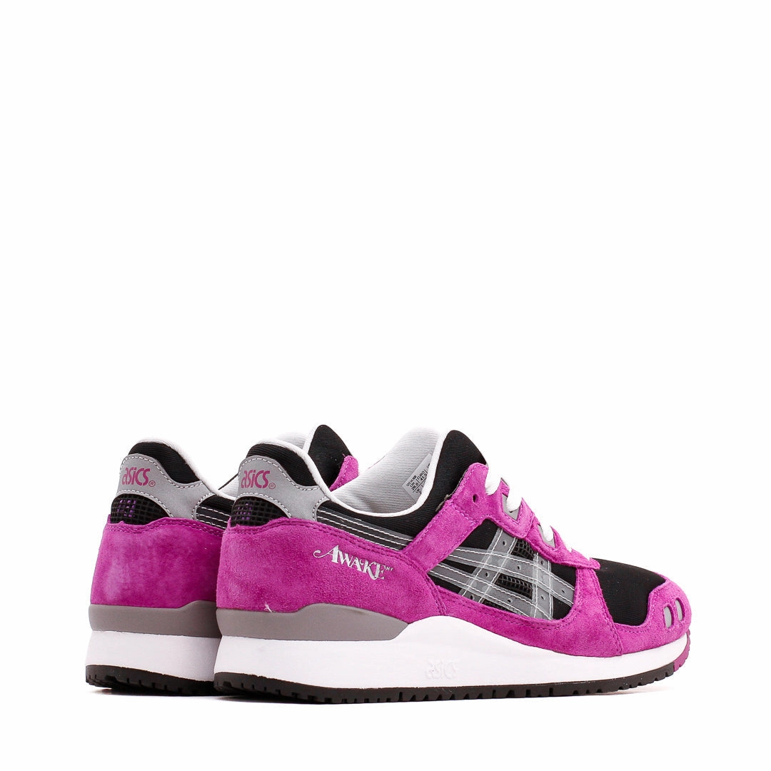Asics Men x Awake NY Gel-Lyte III OG Black Pink Core 1201A568-001 Asics shoe style pictures