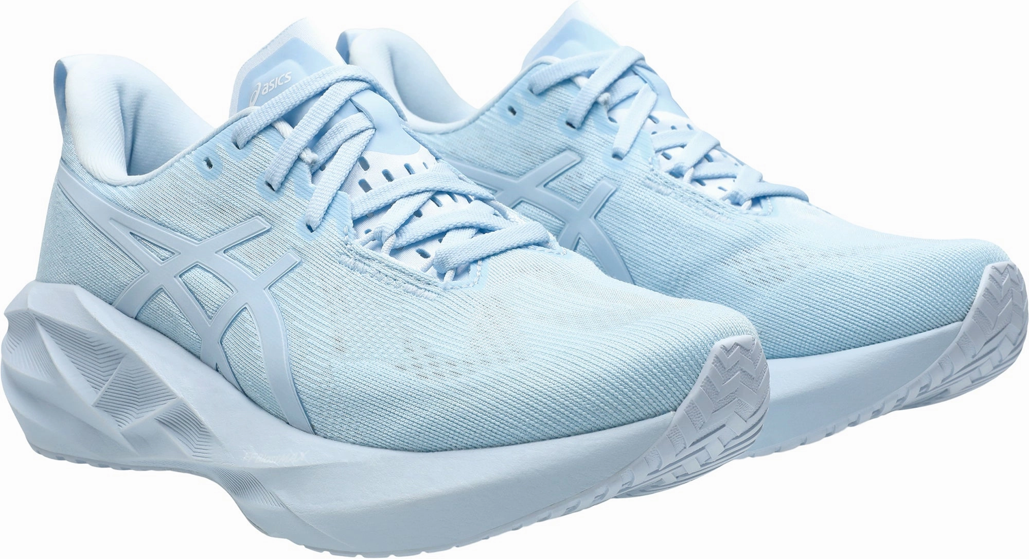 Asics NovaBlast 5 Lite-Show Womens Running Shoes - Blue Flexible Athletic Fit