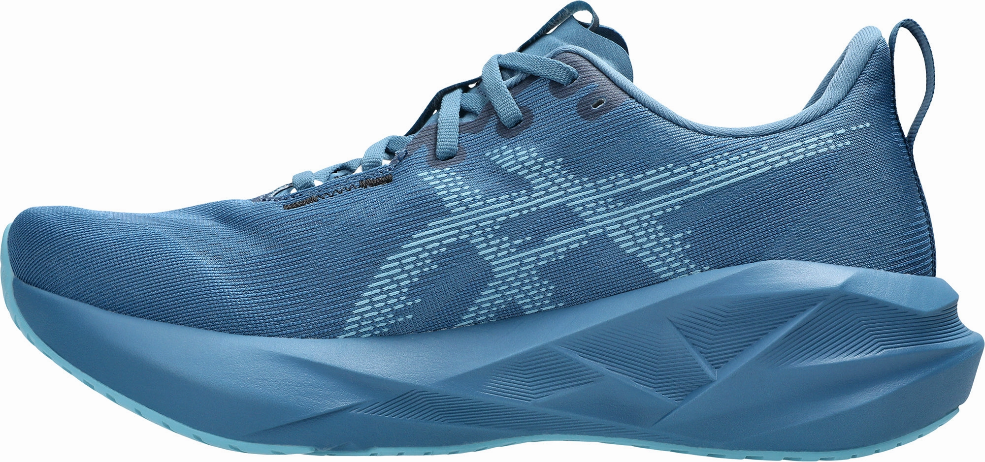Asics NovaBlast 5 Mens Running Shoes - Blue Flexible Athletic Fit