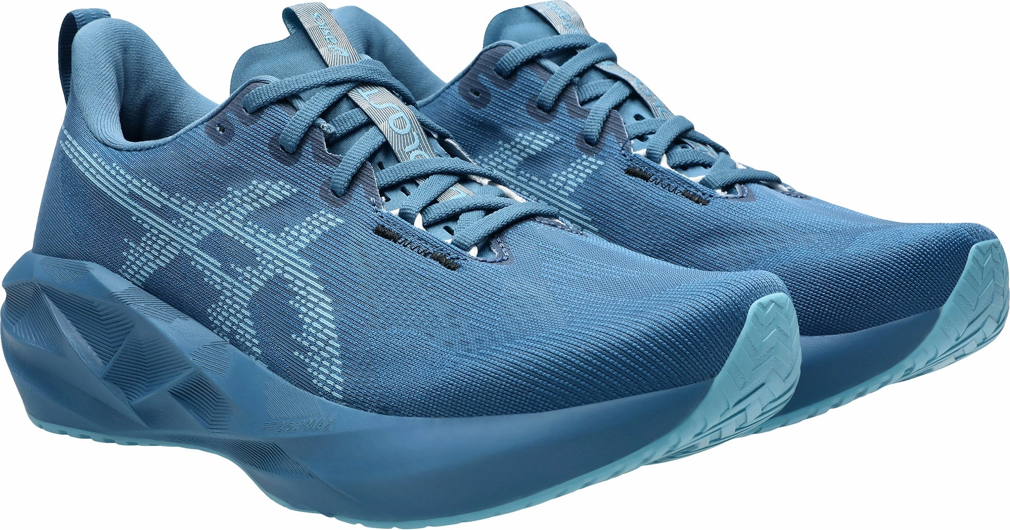 Asics NovaBlast 5 Mens Running Shoes - Blue Flexible Athletic Fit